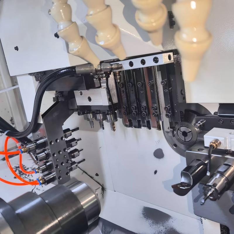 Swiss lathe turned part